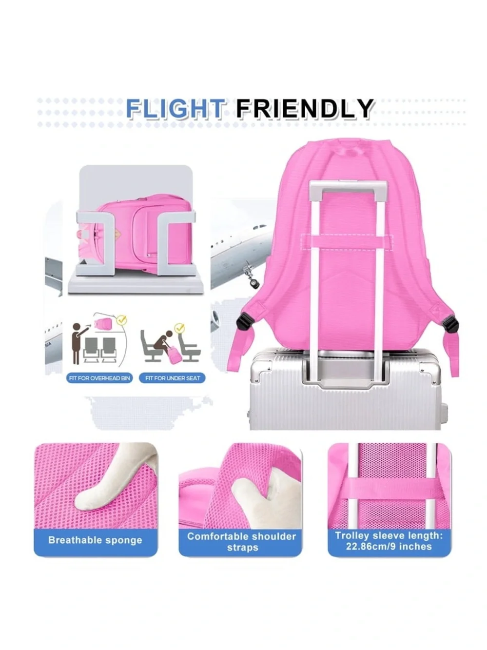 17-Inch Multi-Pocket School, Work, and Gym Backpack WQ4